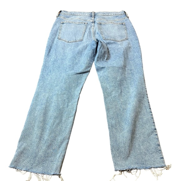 J. Crew Light Wash Straight Leg Raw Hem Jeans Size 31 Women - Picture 2 of 7